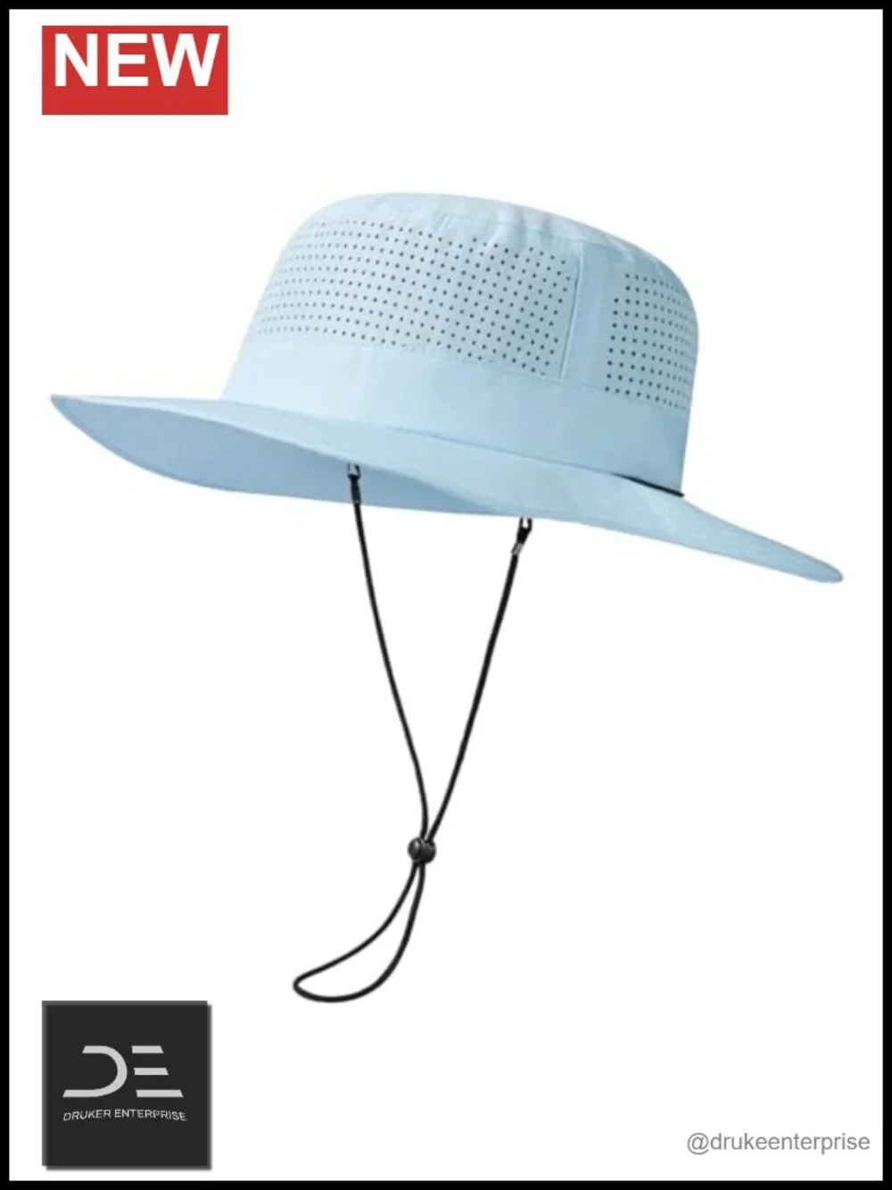 UPF 50+ Bucket Sun Hat with Laser Perforated Mesh Cooling Adjustable